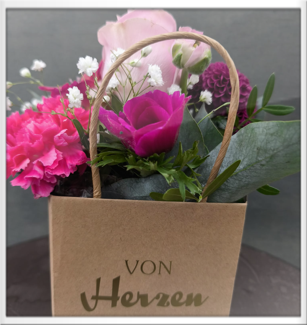 Geschenktüte "Sags mit Blumen"