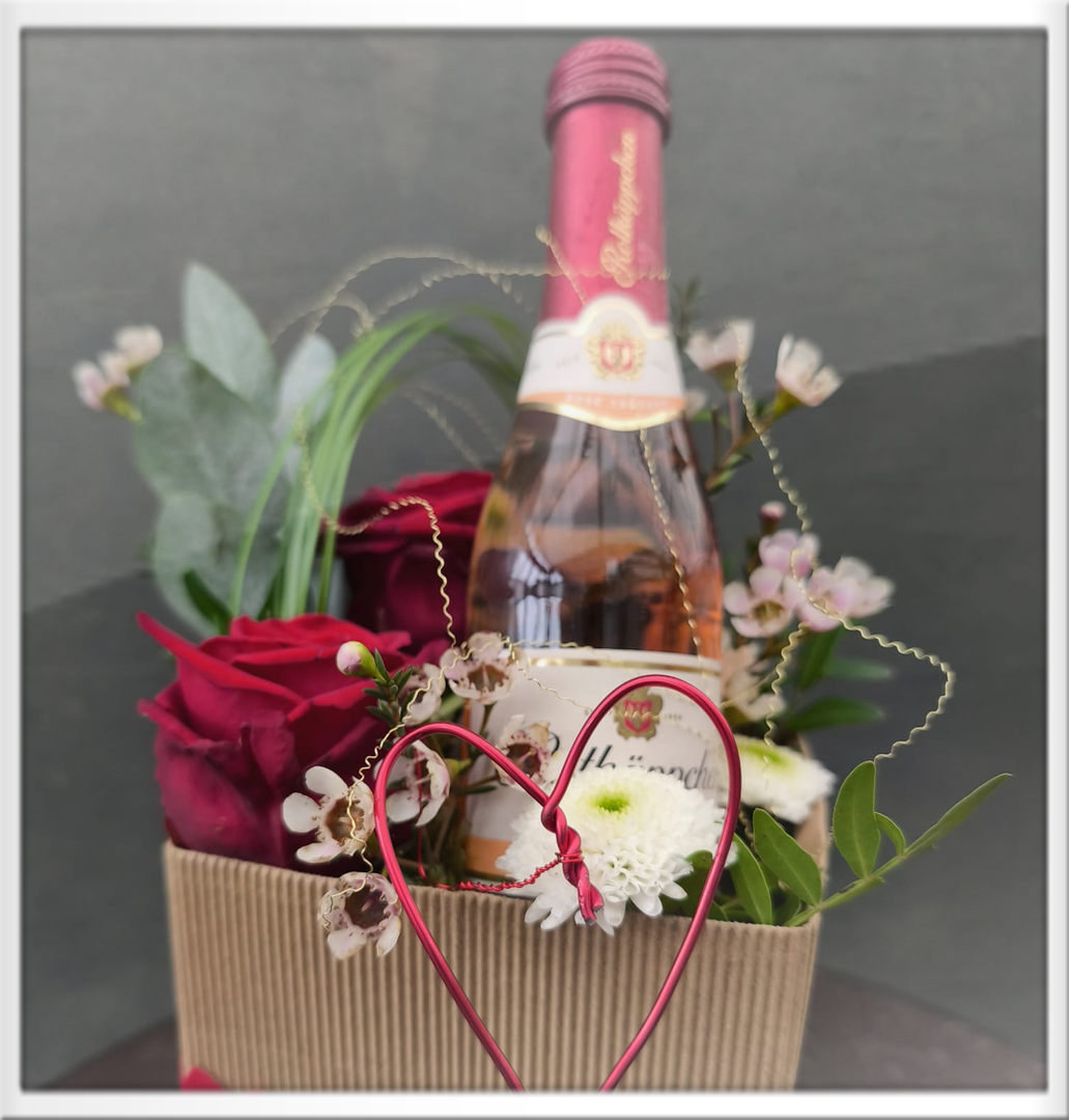 Geschenktüte "Prickelndes Erlebnis"